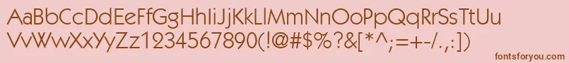 PerformaBookSsiBook Font – Brown Fonts on Pink Background