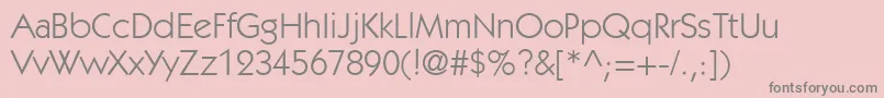 PerformaBookSsiBook Font – Gray Fonts on Pink Background