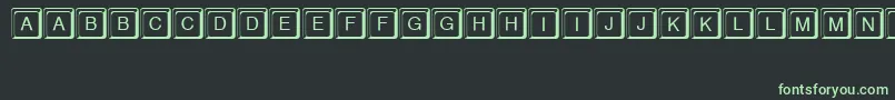 KeystrokeRegular Font – Green Fonts on Black Background