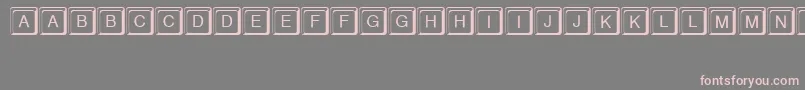 KeystrokeRegular Font – Pink Fonts on Gray Background