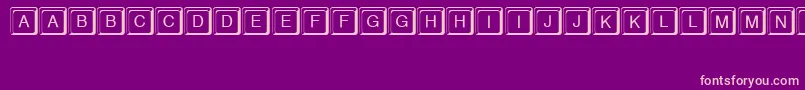 KeystrokeRegular Font – Pink Fonts on Purple Background