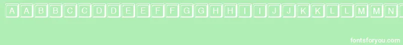 fuente KeystrokeRegular – Fuentes Blancas Sobre Fondo Verde