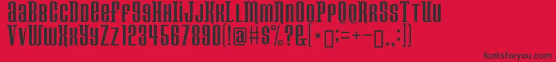 fuente Konspiracytheory – Fuentes Negras Sobre Fondo Rojo
