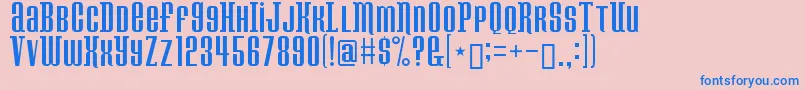 Konspiracytheory Font – Blue Fonts on Pink Background