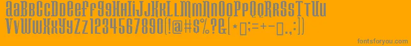 Konspiracytheory Font – Gray Fonts on Orange Background