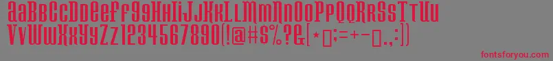 Konspiracytheory Font – Red Fonts on Gray Background