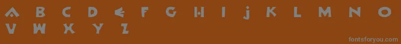 Шрифт OrlockDemo – серые шрифты на коричневом фоне