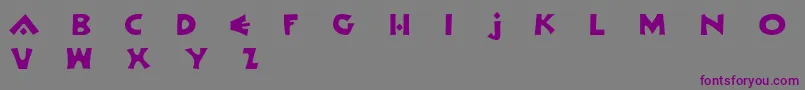 Шрифт OrlockDemo – фиолетовые шрифты на сером фоне