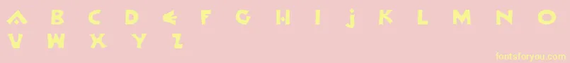OrlockDemo Font – Yellow Fonts on Pink Background