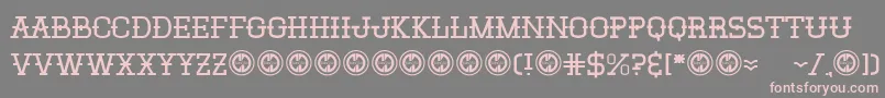 Elsanchorancho Font – Pink Fonts on Gray Background