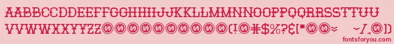 Elsanchorancho Font – Red Fonts on Pink Background