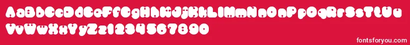 LittleThinkBigImpact Font – White Fonts on Red Background