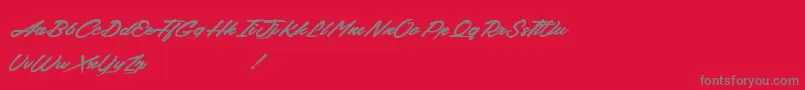 BackFromTheDead Font – Gray Fonts on Red Background