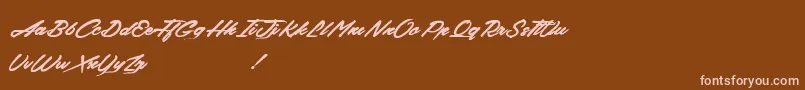 BackFromTheDead Font – Pink Fonts on Brown Background