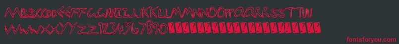 Starfishy Font – Red Fonts on Black Background