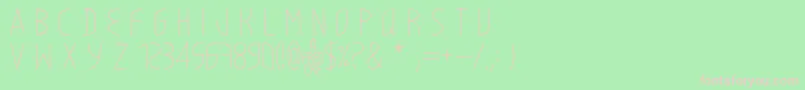 LightyCre Font – Pink Fonts on Green Background
