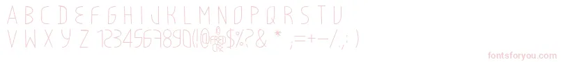 LightyCre Font – Pink Fonts on White Background