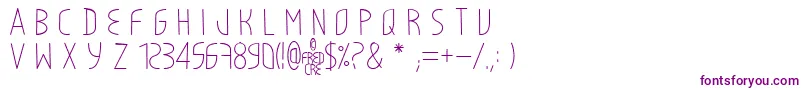 LightyCre Font – Purple Fonts