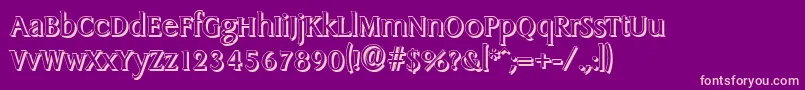 En savoir plus sur la police DragonshadowRegular Police DragonshadowRegular – polices roses sur fond violet