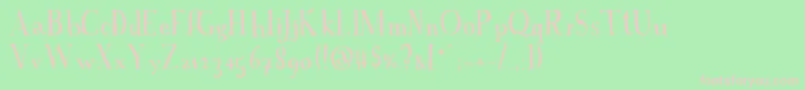 AFontWithSerifs Font – Pink Fonts on Green Background