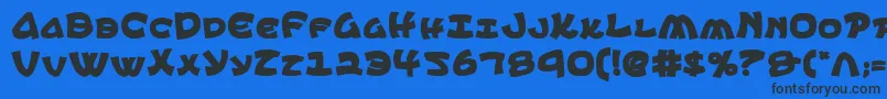 Ephesiancb Font – Black Fonts on Blue Background