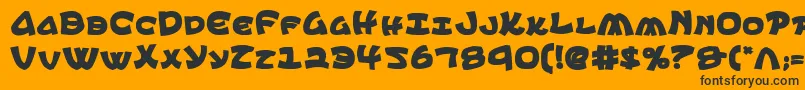 Ephesiancb Font – Black Fonts on Orange Background
