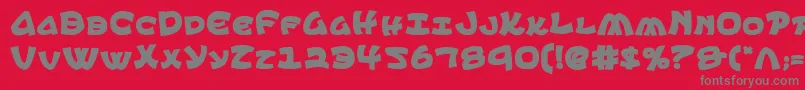 Ephesiancb Font – Gray Fonts on Red Background