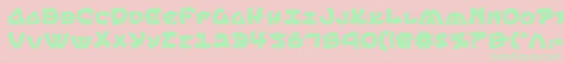 Ephesiancb Font – Green Fonts on Pink Background