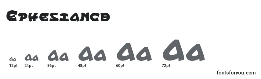 Ephesiancb Font Sizes