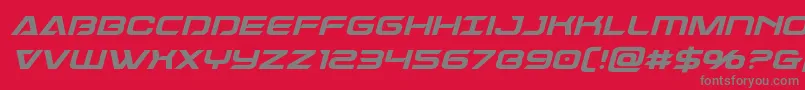 Шрифт Dameronital – серые шрифты на красном фоне