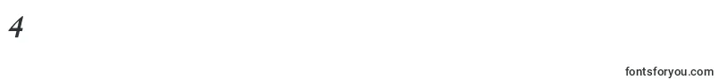 SerapionosfBolditalic Font – Fonts for Digit 4