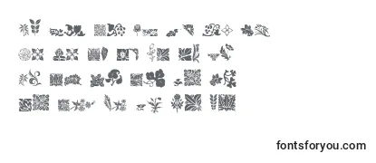 RoughFlowers Font