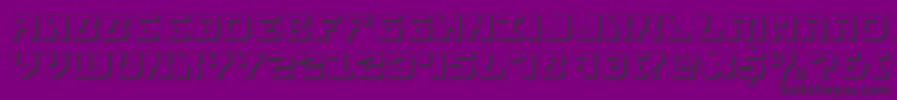 ReplicantShadow-fontti – mustat fontit violetilla taustalla