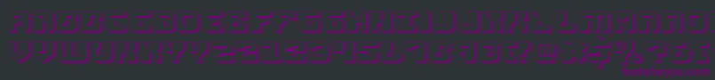 ReplicantShadow Font – Purple Fonts on Black Background