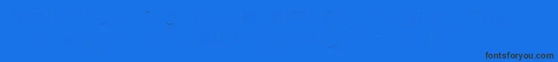 フォントFirasansTwoitalic – 黒い文字の青い背景