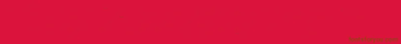 Czcionka FirasansTwoitalic – brązowe czcionki na czerwonym tle