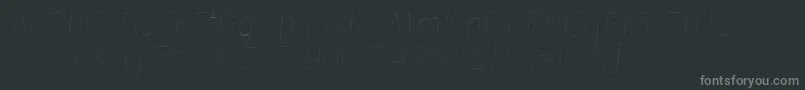 FirasansTwoitalic Font – Gray Fonts on Black Background