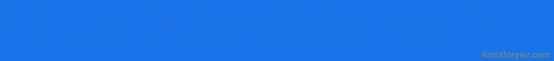 フォントFirasansTwoitalic – 青い背景に灰色の文字