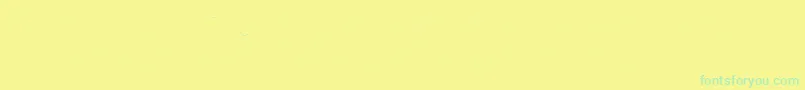 FirasansTwoitalic Font – Green Fonts on Yellow Background