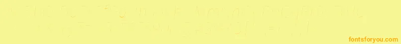 FirasansTwoitalic Font – Orange Fonts on Yellow Background