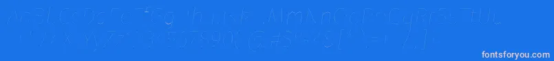 FirasansTwoitalic Font – Pink Fonts on Blue Background