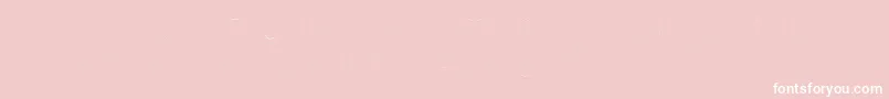 FirasansTwoitalic-fontti – valkoiset fontit vaaleanpunaisella taustalla