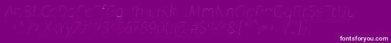 FirasansTwoitalic Font – White Fonts on Purple Background