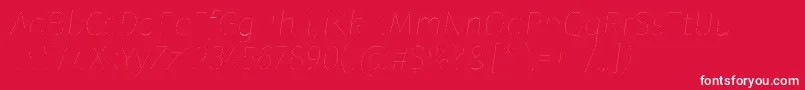 FirasansTwoitalic Font – White Fonts on Red Background
