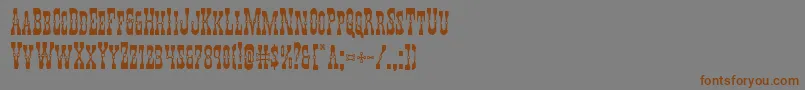 Youngerbros Font – Brown Fonts on Gray Background