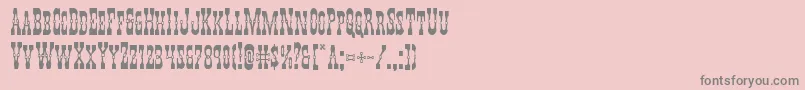Fonte Youngerbros – fontes cinzas em um fundo rosa