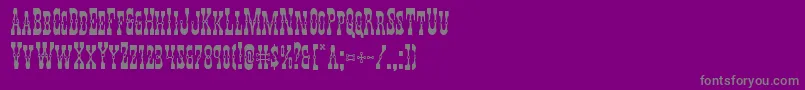 Youngerbros-Schriftart – Graue Schriften auf violettem Hintergrund