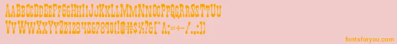 Youngerbros Font – Orange Fonts on Pink Background