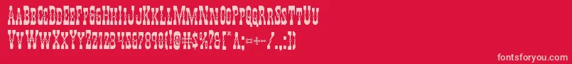 Youngerbros Font – Pink Fonts on Red Background