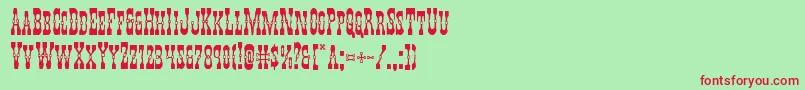 Youngerbros Font – Red Fonts on Green Background